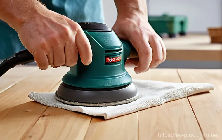 전동 공구 DIY 강좌 - **Prompt 2: Precision Jigsaw Work with Safety Gear**
    "A focused, dynamic medium-shot photograph ...