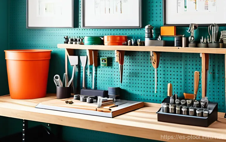 DIY 전동 공구 활용법 - Here are three detailed image prompts for generation: